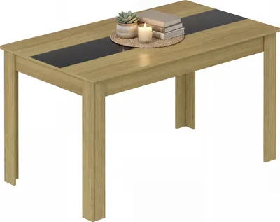 Immagine prodotto di Tavolo da pranzo VCM, tavolo da cucina a base di legno H. 75 x W. 140 x T. 80 cm, tavolo da pranzo compatto per cucina e zona pranzo, tavolo Disalo