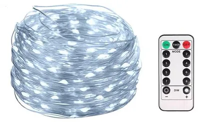Obrázek produktu pro Verk 26206 Vánoční světelný závěs USB, 300 LED, dálkové ovládání, studená bílá 3 x 3 m