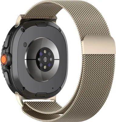 Obrázek produktu pro Pro Samsung Galaxy Watch 8 / 8 Classic Milan Kovový ocelový řemínek s magnetickou sponou béžový
