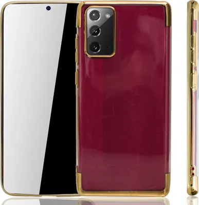 Produktbild von Handyhülle für Samsung Galaxy Note 20 Gold - Clear - TPU Silikon Case Backcover Schutzhülle in Transparent   Gold