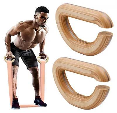 Produktbild von Robuste Holz-Widerstandsgriffe für Zuhause und Fitnessstudio