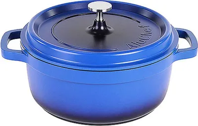 Produktbild von AluChef® Cocotte, rund 24 cm / blau
