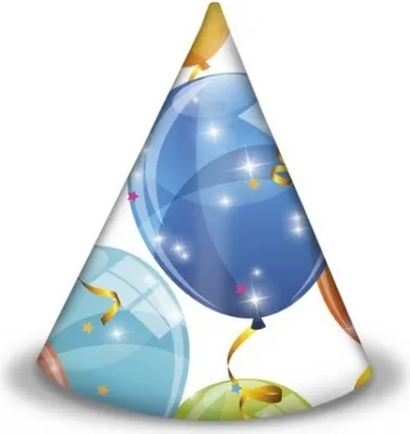 Produktbild von Papierhütchen „Sparkling Balloons“, 6 Stück