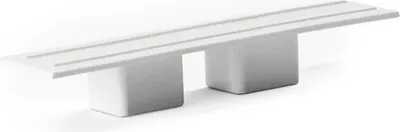 Produktbild von 2-Läufig Endkappen 2er SET weiß für Gardinenschiene  Vorhangsschiene 1 Stk.