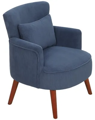 Produktbild von HOMCOM Sessel Loungesessel mit Armlehnen, Relaxsessel mit Kissen Cordoptik