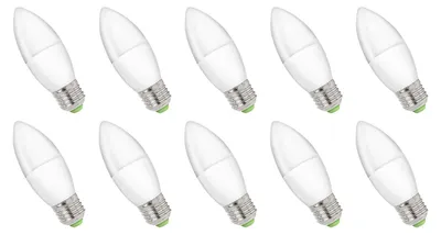 Produktbild von Spectrum E27 LED Kerzenlampe 6W 520lm 3000K Warmweiß 230V 10 Stück