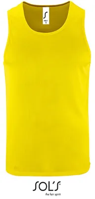 Image de SOLs 02073 | Débardeur homme Sporty - Couleur : Neon Yellow - Taille : XXL