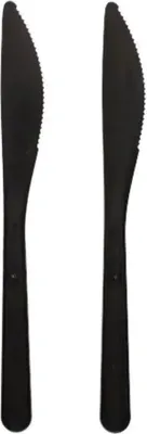 Produktbild von Mehrweg Messer 18,5cm | 50 Stk. - Schwarz