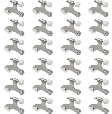 Produktbild von 24 Stück Türstopper für Türscharnier, verstellbarer Türanschlag aus Zinklegierung