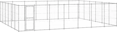 Zdjęcie produktu dla Kojec zewnętrzny dla psa, stal galwanizowana, 50,82 m²