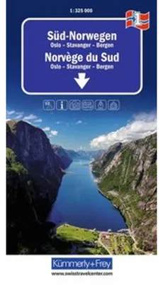 Produktbild von Kümmerly+Frey Regional-Strassenkarte 1 Süd-Norwegen 1:325.000