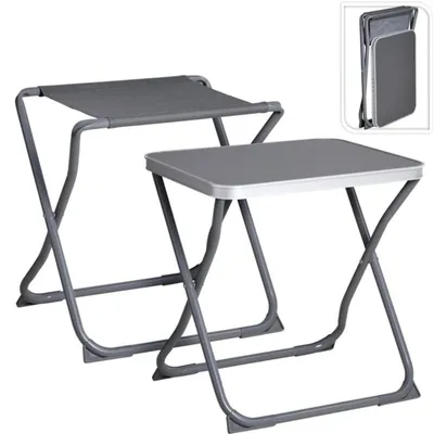 Image de Table Et Chaise De Pétite Vacance 2-En-1 Redcliffs Grise