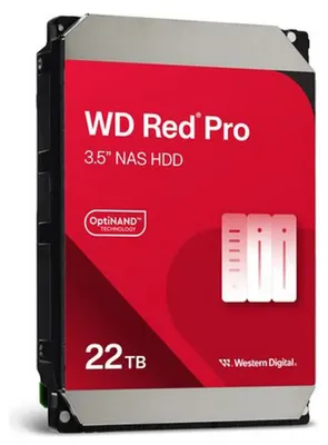 Produktbild von Western Digital Red Pro , 22 TB, 7200 RPM, 512 MB, 3.5", Serial ATA III