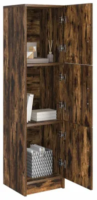 Obrázek produktu pro vidaXL Vysoká skříňka z kouřového dubu 31,5 x 32 x 122,5 cm