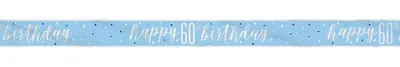 Obrázek produktu pro Banner modrý a stříbrný s číslem 60