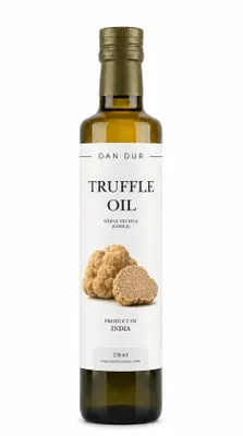Obrázek produktu pro Dan Dur lanýžový olej (bílý lanýž), 250 ml – gurmánský jedlý olej