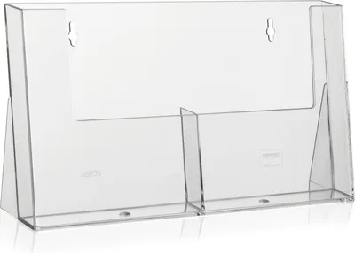 Produktbild von DIN A5 Prospekthalter / 2 Fächer