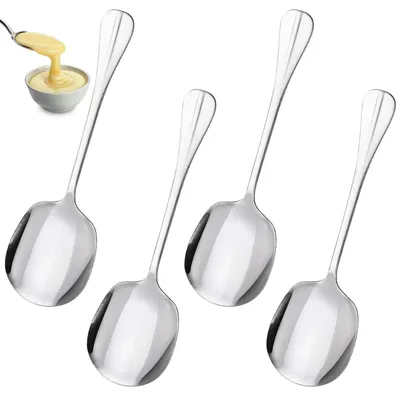 Produktbild von Servierlöffel - 4 Stück aus Edelstahl - Zum Servieren in der Gastronomie - 20,7 cm