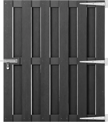 Produktbild von Gartentor WPC Grau 100 x 112 cm