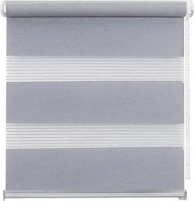 Produktbild von EUROHOME Dvojitá roleta bez otvoru Sivá 65x220cm
