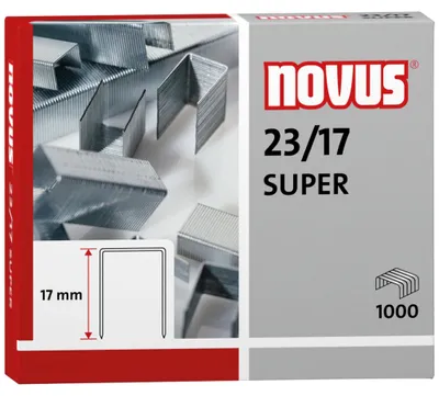 Zdjęcie produktu dla NOVUS Heftklammer 23/17 042-0045 verzinkt 1.000 St./Pack.