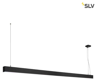 Image de SLV Glenos 2m Lampe à suspendre noire 4000K