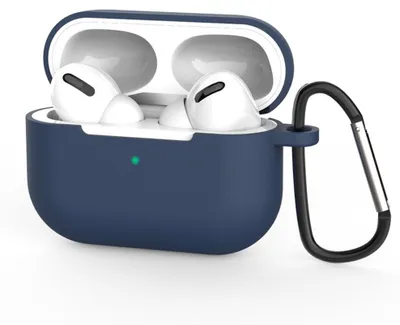 Produktbild von Techsuit – Silikonhülle für AirPods Pro 3 (ultradünnes, glattes Material) – Marineblau