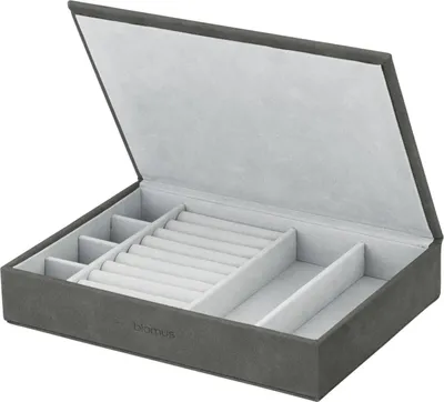 Produktbild von blomus GmbH SAHLA Schmuckaufbewahrungsbox M pewter 22x15x4cm