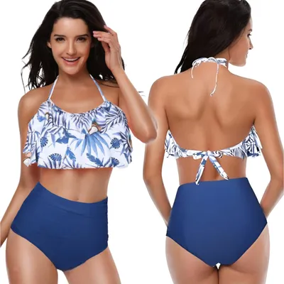 Immagine prodotto di Costume da bagno modellante bikini a due pezzi modellante a vita alta xl Costume da bagno modellante bikini a due pezzi modellante a vita alta XL