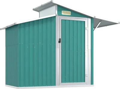Immagine prodotto di Capanno da Giardino Verde 207x130x208,5 cm Acciaio Zincato