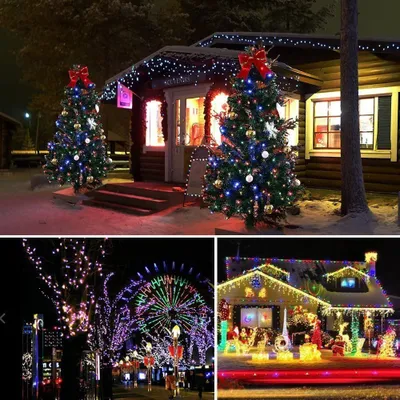Obrázek produktu pro 30M 300LED 8 světelných režimů LED pohádková světla pro vánoční stromek party zahradní dekorace Vánoční světla pohádková světla vnitřní lano světlo elektřina