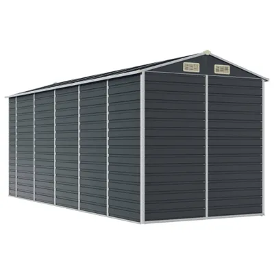 Obrázek produktu pro vidaXL Zahradní přístřešek Antracit 191x470x198 cm Pozinkovaná ocel