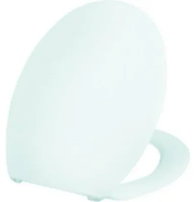 Immagine prodotto di sedile wc clivia con coperchio bianco cerniere in acciaio inox