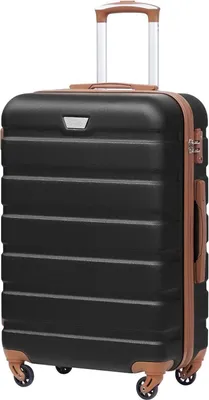 Image de COOLIFE Valise rigide Trolley Valise à roulettes Serrure TSA 4 roulettes 77cm