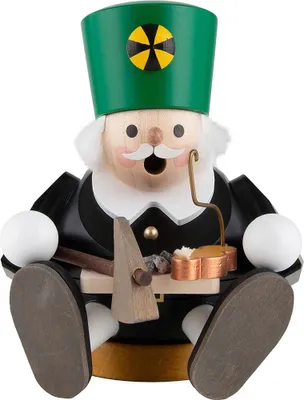 Produktbild von Bergmann sitzend - Kugelrauchfigur (15cm) Räuchermann von Richard Glässer