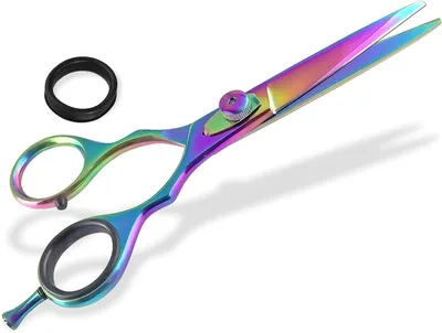 Produktbild von Friseurschere mit Titanbeschichtung 5,5 Zoll | Ergonomische Haarschere für präzises Schneiden
