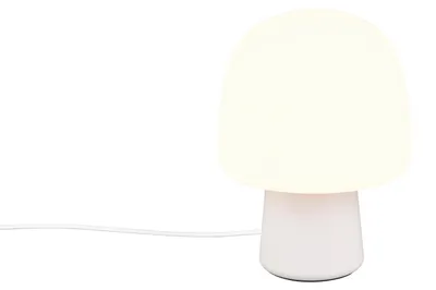 Immagine prodotto di Lampada da tavolo moderna STEEN grigio-bianca 1xE14x10W in vetro, dimensioni: 27x20x20 cm, IP20, Trio