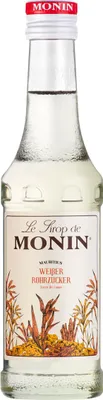A bottle of Monin syrup.