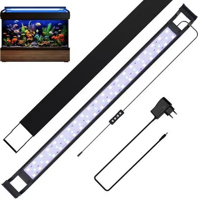 Produktbild von Aquarium mit LED-Beleuchtung, Timer und Wasserdichtschutz, 45-60 cm, für Schneckendecorations