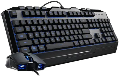 Image de Ensemble clavier et souris gaming Cooler Master Devastator 3 - Clavier à membrane avec rétroéclairage LED 7 couleurs, touches multimédia dédiées