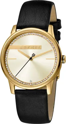 Produktbild von Esprit Rock Gold Black Designer Armbanduhr Damenuhr ES1L082L0025