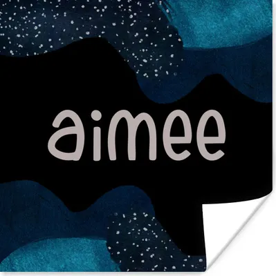 Produktbild von MuchoWow® Poster Aimee - Pastell - Mädchen 100x100 cm - Babyzimmer