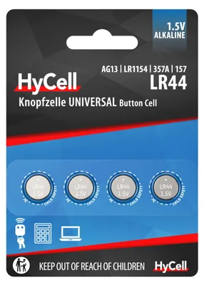 Produktbild von Ansmann 1516-0024, Einwegbatterie, SR44, Alkali, 1,5 V, 4 Stück(e), Sichtverpackung