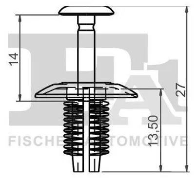 Produktbild von FA1 Clip Zier- / Schutzleiste 11-30017.5 für SKODA Citigo Schrägheck 13mm