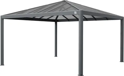 Produktbild von PRIMEYARD Gartenpavillon 4x4 m Alu-Rahmen und Polycarbonat-Dach
