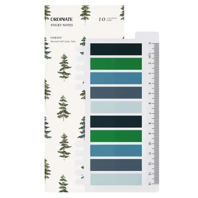 Produktbild von Ordinate-Forest | Sticky Tabs | Book Tabs | Haftnotizen | Annotating Tabs | Klebezettel Klein