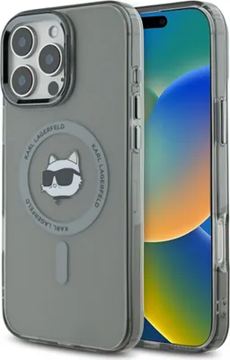 Immagine prodotto di Karl Lagerfeld Klhmp16Lhlschk Iphone16 Pro 6.3 Czarny/Nero Custodia rigida Iml Metallo Testa Choupette Magsafe
