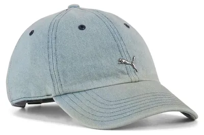 Produktbild von PUMA Wardrobe ESS Metal Dad Cap Faded Denim blaugrau