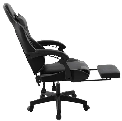 Produktbild von Delman Bürostuhl Gaming Stuhl Gaming Sessel Ergonomischer Gamer Stuhl mit Fußstütze Kopfstütze Gaming Chair 0060GY