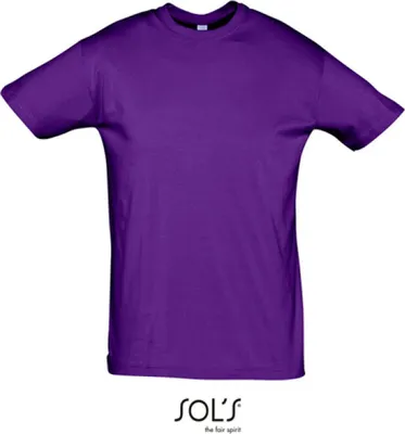 Image de SOLs 11380 | Regent 150 T-Shirt Hommes - Couleur : Violet foncé - Taille : XXL